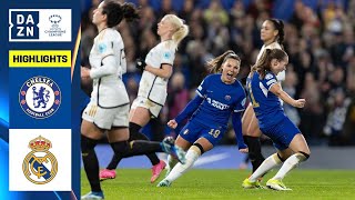 HIGHLIGHTS  Chelsea vs Real Madrid UEFA Womens Champions League 202324 Matchday 5 [upl. by Aseel]