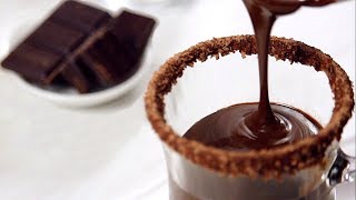 Creamy Italian Hot Chocolate Recipe  How Tasty Channel [upl. by Adrahs]