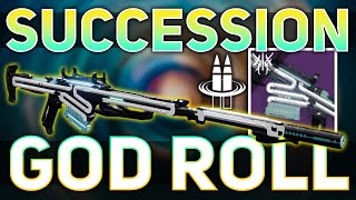 Succession GOD ROLL Best PVE Sniper  Destiny 2 Beyond Light [upl. by Laux265]