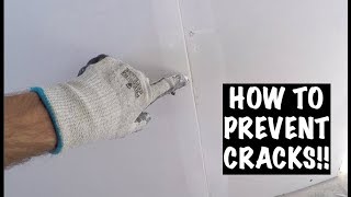 PREFILLING DRYWALL HOW TO PREVENT CRACKS [upl. by Ama]