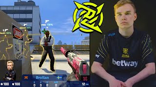 NEW NIP PLAYER  BROLLAN  HIGHLIGHTS  CSGO [upl. by Etteniuqna]