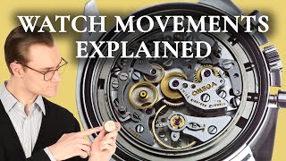 Watch Movements Explained  Mechanical vs Automatic vs Quartz Watches [upl. by Correna]