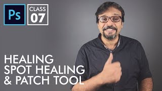 Healing Tools  Adobe Photoshop for Beginners  Class 7  Urdu  Hindi [upl. by Ahtivak]