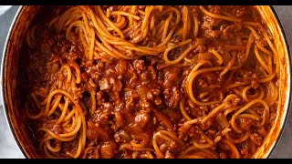 One Pot Pasta Bolognese [upl. by Roee788]