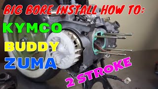 70cc top end rebuild 2stroke [upl. by Nosyarg178]