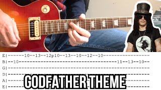 How to play Godfather Theme by Slash EASY [upl. by Moffat888]