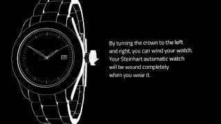 OCEAN 1 Black  Instructions  Steinhartwatches [upl. by Tymothy]