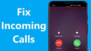 How to Fix Incoming Call Not Showing on Display in Android  Howtosolveit [upl. by Tawnya463]