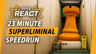 Superliminal Developers React to 23 Minute Speedrun [upl. by Ventura449]