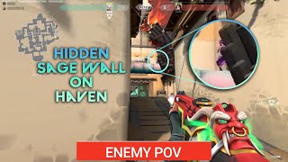 HIDDEN Sage Walls On HAVEN  PRO Tips  Valorant  AbirTGM [upl. by Ilak312]