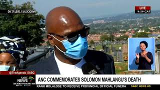 ANC commemorates Solomon Mahlangus life and times [upl. by Akkeber]