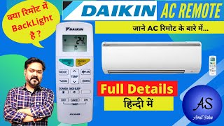 Daikin AC Remote Control  Daikin AC Remote Setting in Hindi  How to Use Daikin AC Remote  daikin [upl. by Kiran405]