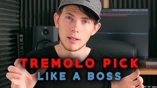 How To Tremolo Pick  Beginner Guitar Lesson [upl. by Akemej]