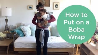 How to Put on a Boba Wrap  Babylist [upl. by Herrmann]