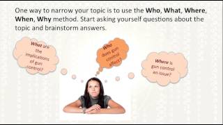 Selecting a Research Topic amp Formulating a Research Question [upl. by Karlene]