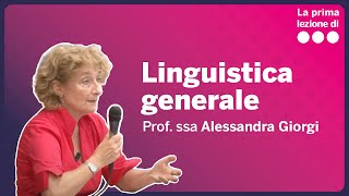 La prima lezione di Linguistica generale  Alessandra Giorgi [upl. by Aicilyt]