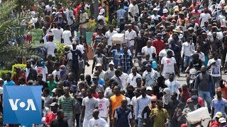 Thousands Rally in Haiti Against President Moise [upl. by Artep166]