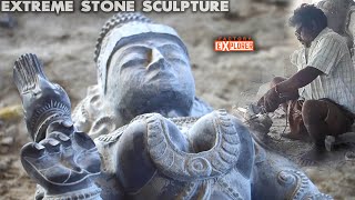 EXTREME Stone Sculpture Making  Part 1  Factory Explorer [upl. by Rofotsirk239]