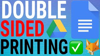 How To Print Double Sided on Google Docs [upl. by Rose]