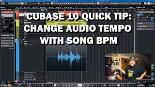 Cubase Quick Tip Match Audio Tempo to Track BPM And MIDI [upl. by Lizzie]