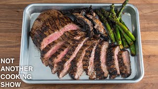 how to MARINATE and GRILL the PERFECT FLANK STEAK [upl. by Rocker668]