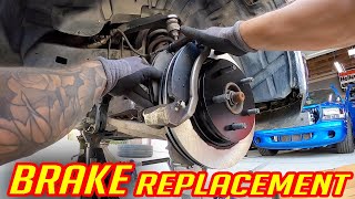 HOW TO REPLACE RAM 1500 FRONT BRAKES ROTORS amp PADS [upl. by Ramas274]