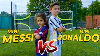 EPIC MINI MESSI VS MINI RONALDO SKILLS BATTLE  Billy Wingrove amp Jeremy Lynch [upl. by Corbin767]