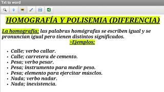 Homografía y Polisemia diferencia Semántica [upl. by Publius]