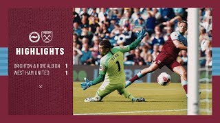 EXTENDED HIGHLIGHTS  BRIGHTON amp HOVE ALBION 1  1 WEST HAM UNITED [upl. by Odlabu]