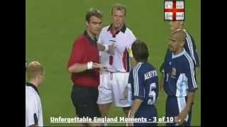 Beckham Red Card v Argentina 1998 [upl. by Alusru]