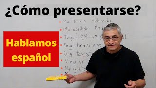 Presentación personal en español [upl. by Ravilob]