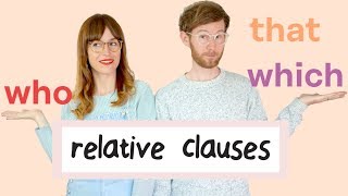 RELATIVE CLAUSES who which that 👌 Easy peasy  Gramática inglesa [upl. by Hammad783]