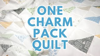 Free Quilt Pattern  Charm Pack Quilt Pattern  Half Square Triangle Quilt Pattern  On Point Quilt [upl. by Till]