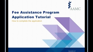 The Fee Assistance Program Application Tutorial [upl. by Essinger]