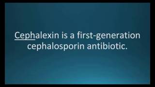 How to pronounce cephalexin Keflex Memorizing Pharmacology Flashcard [upl. by Rednijar]