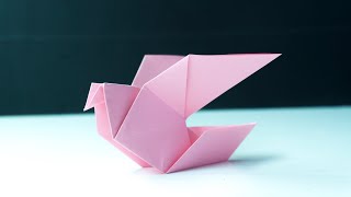 Cómo hacer una paloma de papel  Origami Dove [upl. by Ellahcim]