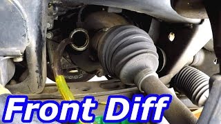 HOW TO CHECK AND FILL Front Differential Fluid GMC Envoy [upl. by Irehc804]