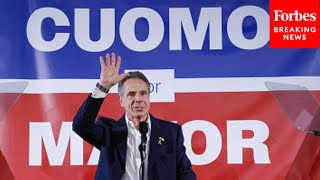 JUST IN Former NY Governor Andrew Cuomo Holds Campaign Event After Announcing NYC Mayor Bid [upl. by Eylrac]