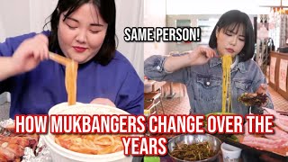 how mukbangers CHANGE over the years [upl. by Htepsle]