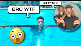 Making My BOYFRIEND Get FULLY DRESSED Then THROWING Him In The POOL PRANK [upl. by Sussna423]