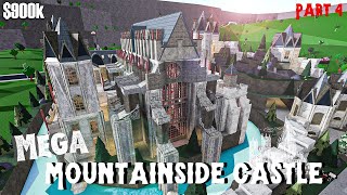 Bloxburg  Mega Mountainside Castle  House Build Roblox Part 45 [upl. by Lipkin932]