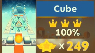 Rolling Sky  Cube WORLD RECORD [upl. by Atsuj]