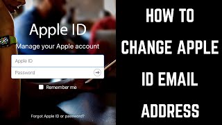 How to Change Apple ID Email [upl. by Loziram]