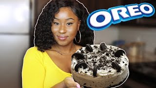 HOW TO MAKE A NO BAKE OREO CHEESECAKE RECIPE [upl. by Wilinski837]