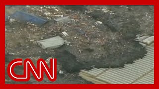 Watch a massive tsunami engulf entire towns in Japan 2011 [upl. by Namruht]